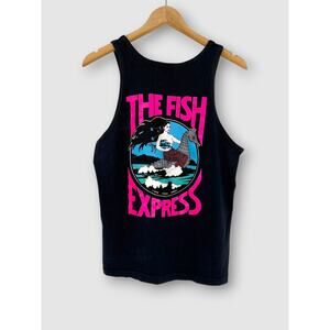 Vintage The Fish Express Kauai Hawaii Tank Top Mermaid Seahorse Graphic Medium